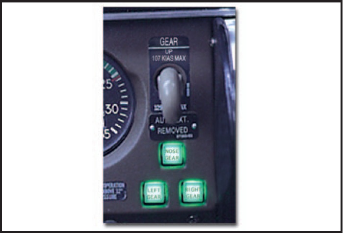Figure 11-6. Typical landing gear switches and position indicators.